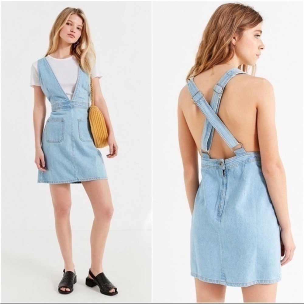 BDG • Light Blue Denim Overall Dress